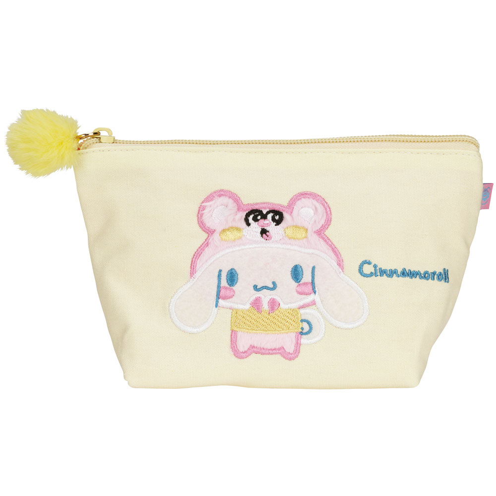 Yahoo! Yahoo!ショッピング(ヤフー ショッピング)フラット ポーチ 小物入れ 小さめ 収納 キャラクター ミニ マチあり ファスナー skater スケーター ZFP1 シナモロール かぶりもの シナモン サンリオ 女の子