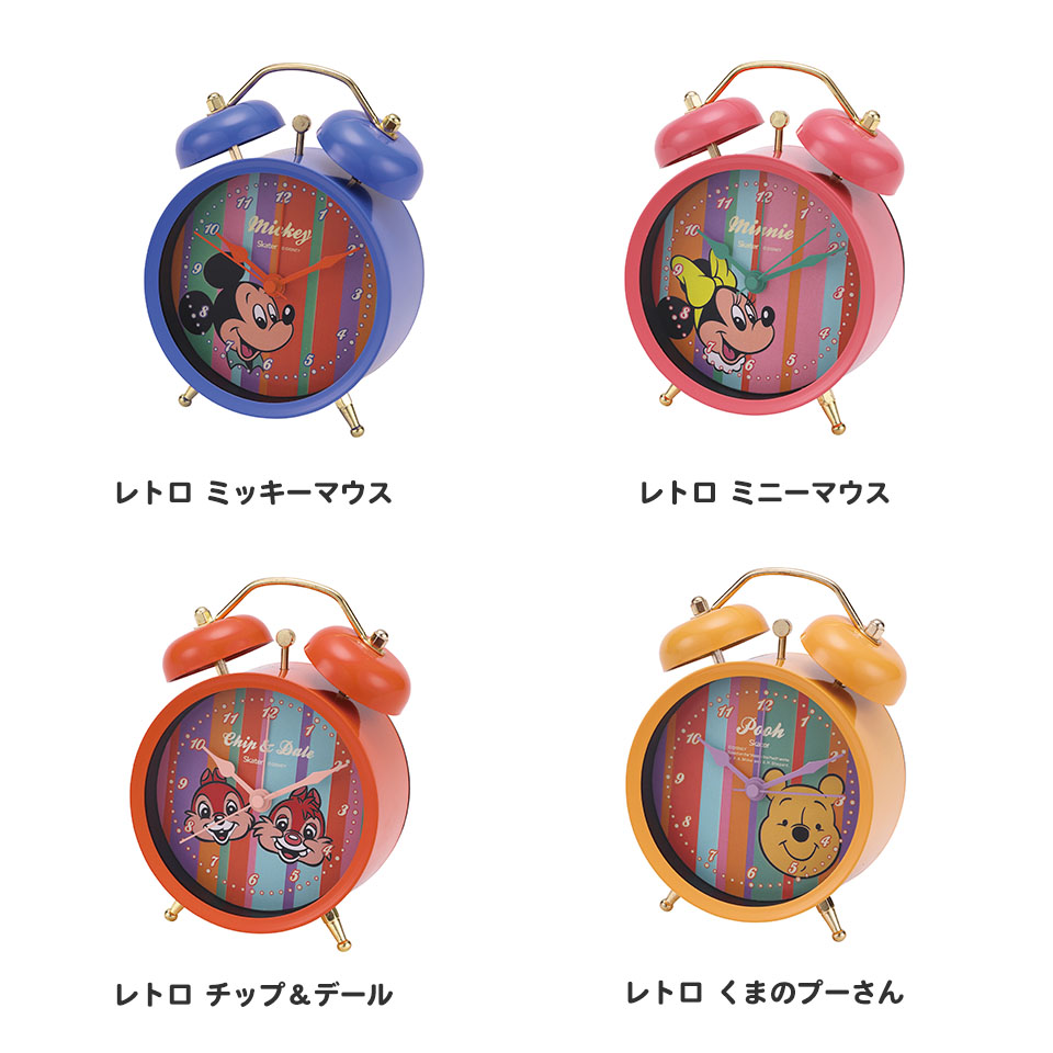 MICKEY MOUSE 置き時計 目覚まし時計 時計 アナログ ZPW1 スケーター 