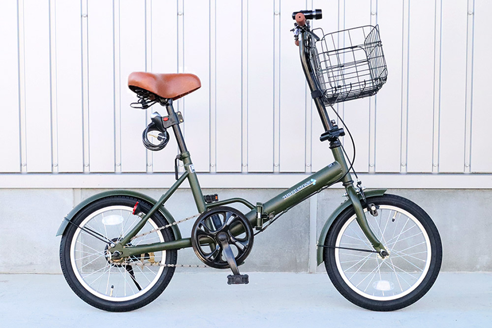 AIJYU CYCLE 折りたたみ自転車 16インチ 軽量 コンパクト シングルギア 着脱式前カゴ LEDライト ロック錠 通販 [EB-16]｜skcorp-store｜06