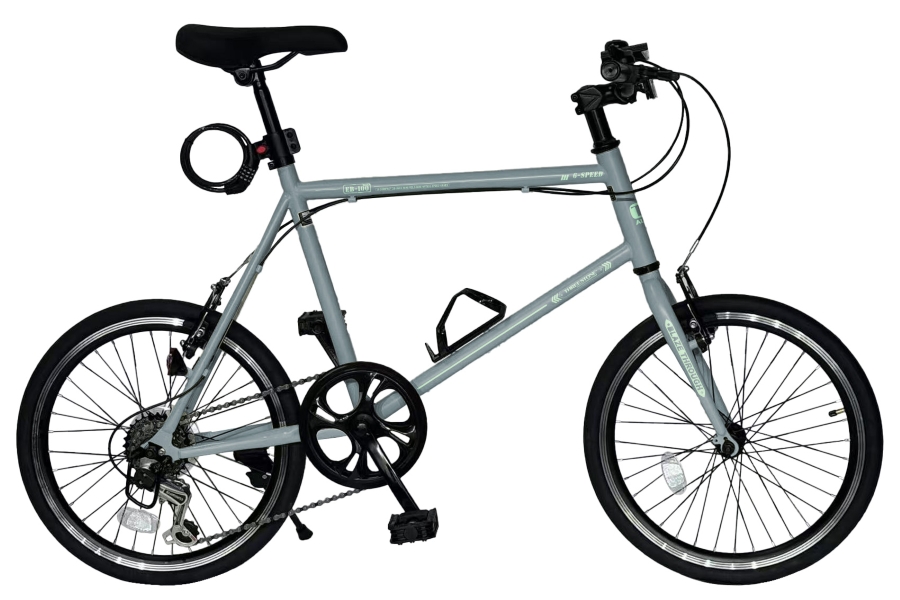 シルバー ミニベロ 直接取引限定 アイジュサイクル AIJYU CYCLE ミニベロ自転車 20インチ 6段ギア