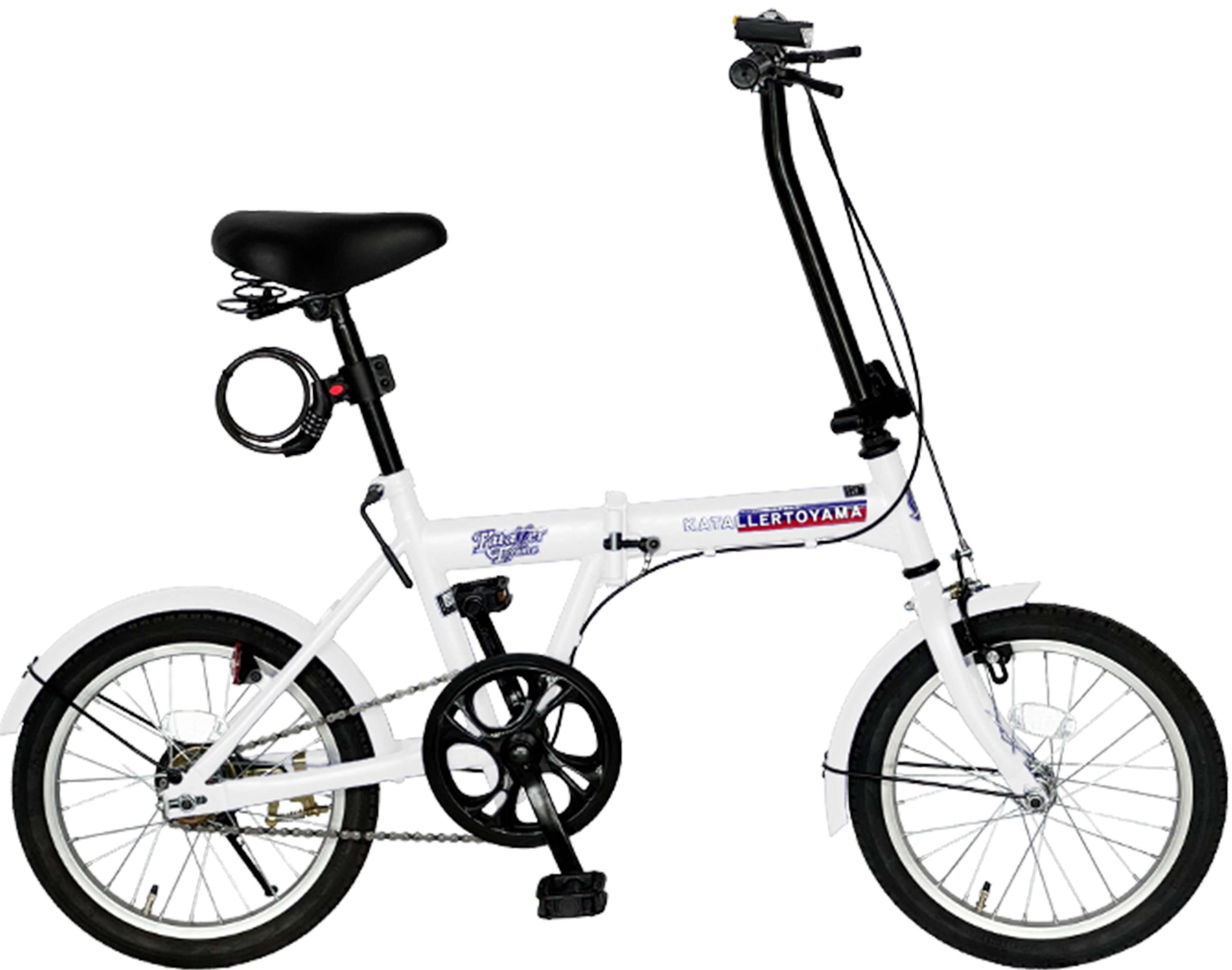 アイジュ折り畳み自転車16インチホワイト アイジュサイクル AIJYU CYCLE 折りたたみ自転車 16インチ 軽量