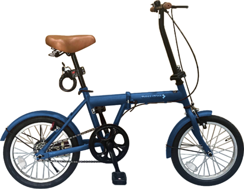 AIJYU CYCLE 折りたたみ自転車 16インチ 軽量 コンパクト シングルギア LEDライト ロック錠 空気入れ プレゼント 通販 [SK-16]