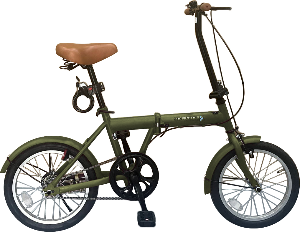 AIJYU CYCLE 折りたたみ自転車 16インチ 軽量 コンパクト シングルギア LEDライト ロック錠 空気入れ プレゼント 通販 [SK-16]｜skcorp-store｜02
