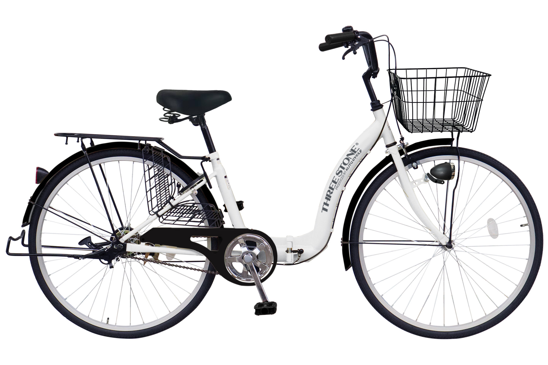シティサイクル ホワイト 16インチ アイジュサイクル AIJYU CYCLE シティサイクル 折りたたみ自転車 26