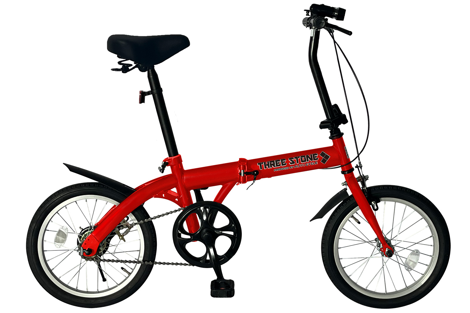 16インチ 折りたたみ自転車 軽量＆コンパクト！マットカラーが魅力　白&黒 アイジュサイクル AIJYU CYCLE 折りたたみ自転車 16インチ 軽量