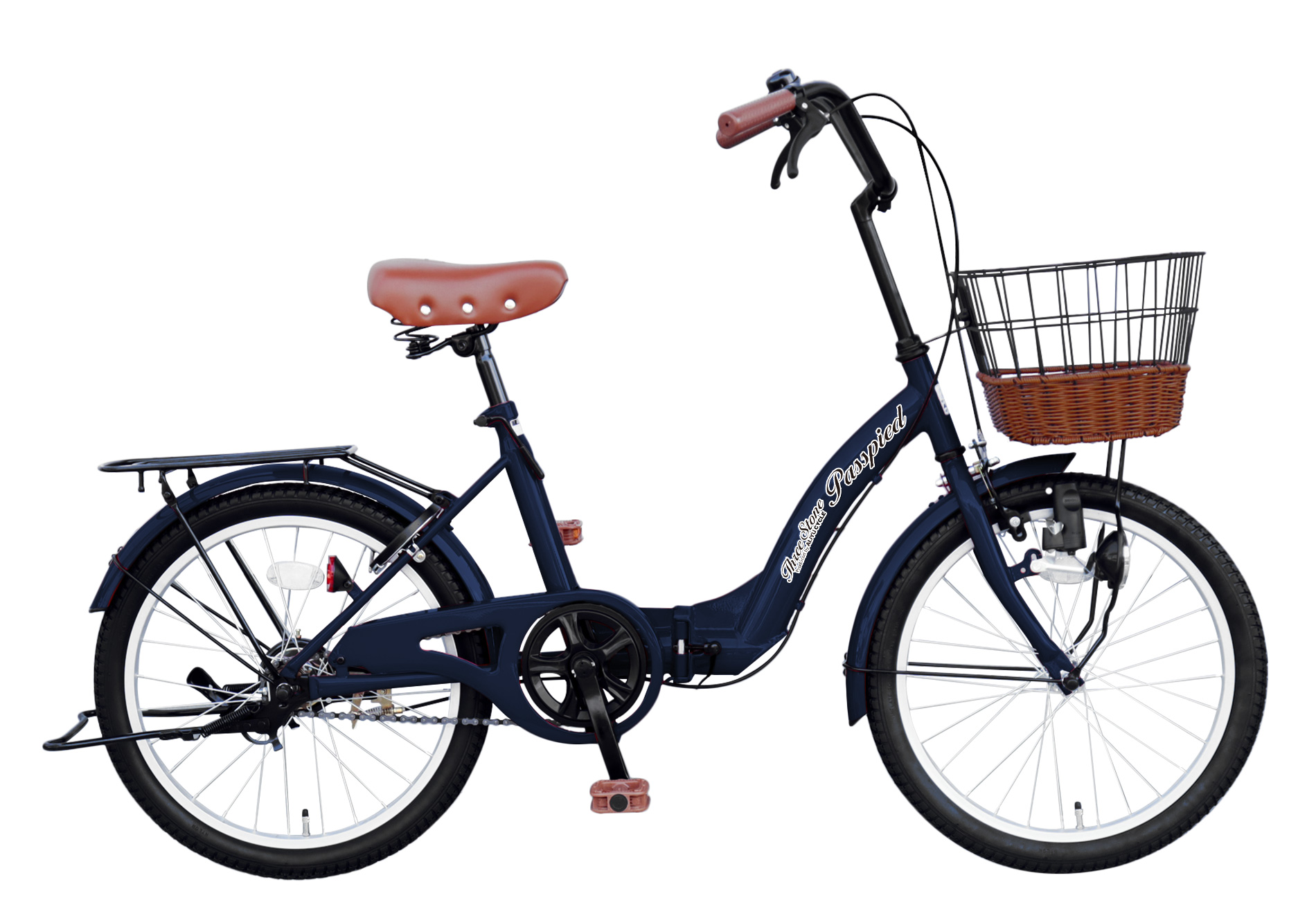 【新商品・空気入れ付き】AIJYU CYCLE シティサイクル 折りたたみ自転車 20インチ 折り畳み 自転車 荷台付き 鍵付き 両立スタンド  ママチャリ [TS20M]