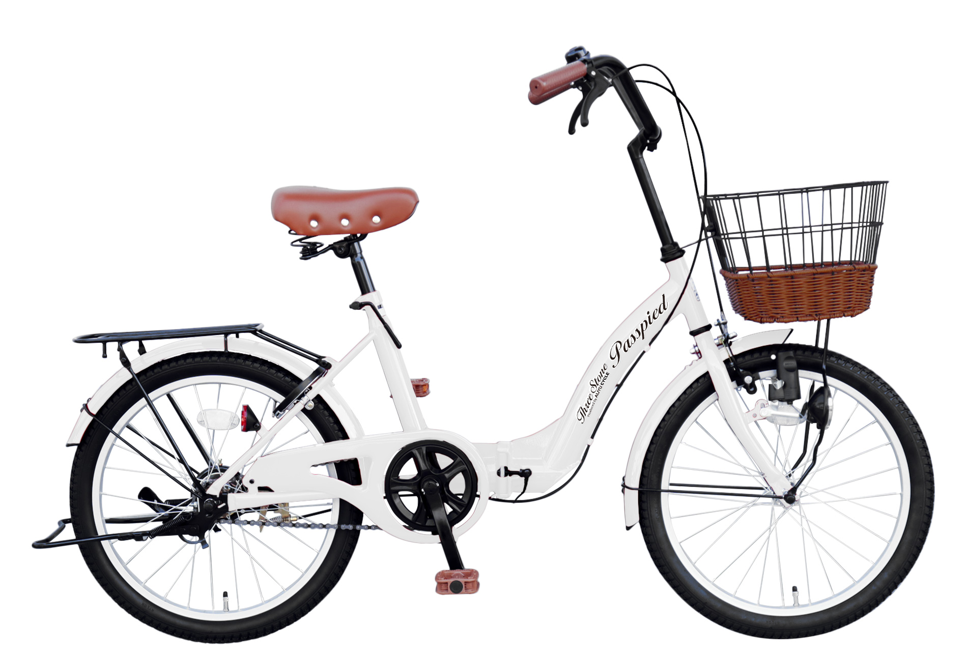 【新商品・空気入れ付き】AIJYU CYCLE シティサイクル 折りたたみ自転車 20インチ 折り畳み 自転車 荷台付き 鍵付き 両立スタンド ママチャリ [TS20M]｜skcorp-store｜03