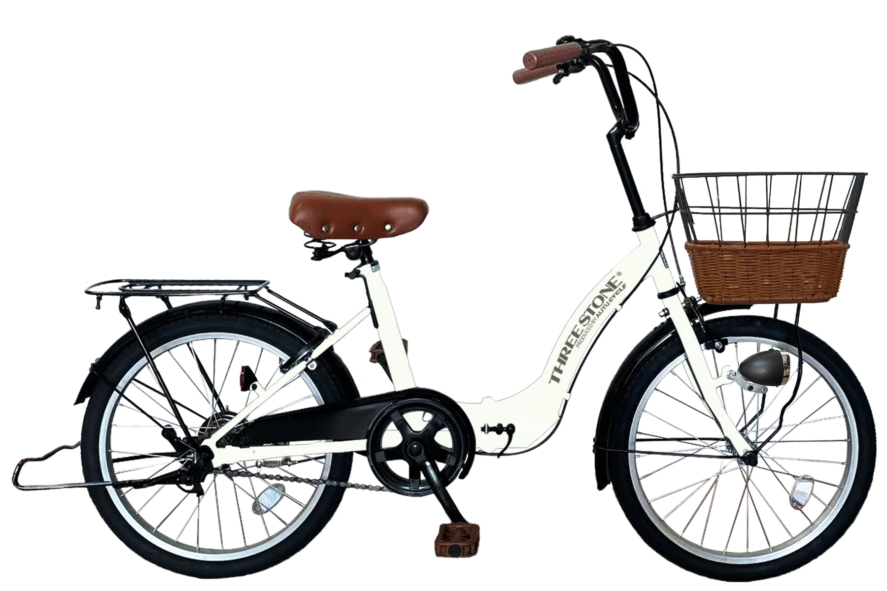 アイジュサイクル ノーパンク自転車 折りたたみ 20インチ シティ