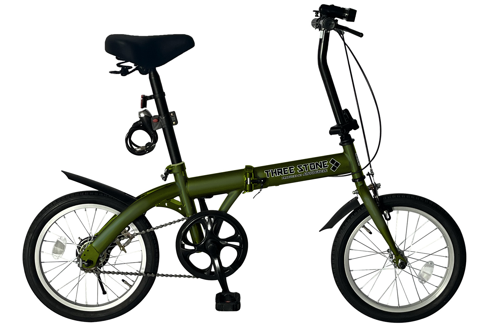 【新商品・空気入れ付き】 AIJYU CYCLE 折りたたみ自転車 16インチ 軽量 コンパクト LEDライト ロック錠 プレゼント 通販 [TS16]｜skcorp-store｜04