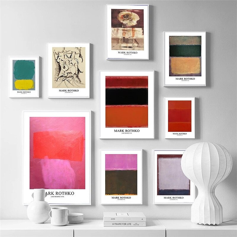 マーク・ロスコ、『無題』、希少画集画、状態良好、新品木製額