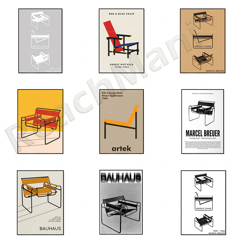poster-03085 BAUHAUS vivid シルバーフレーム アートポスター