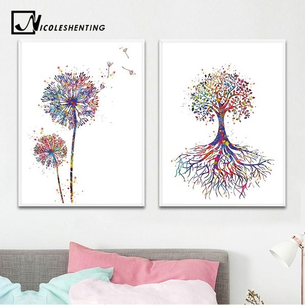 額付】ポスター インテリア 北欧 スカビオサ ゴールド プラント A4～B2②