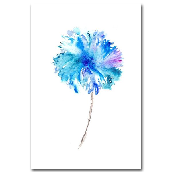 アートポスター アートフレーム 植物・花・水彩画ブルー デザイン 