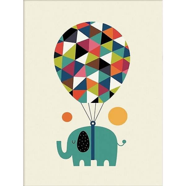 額付 アートポスター アートフレーム おしゃれ 絵画 動物イラストゾウ