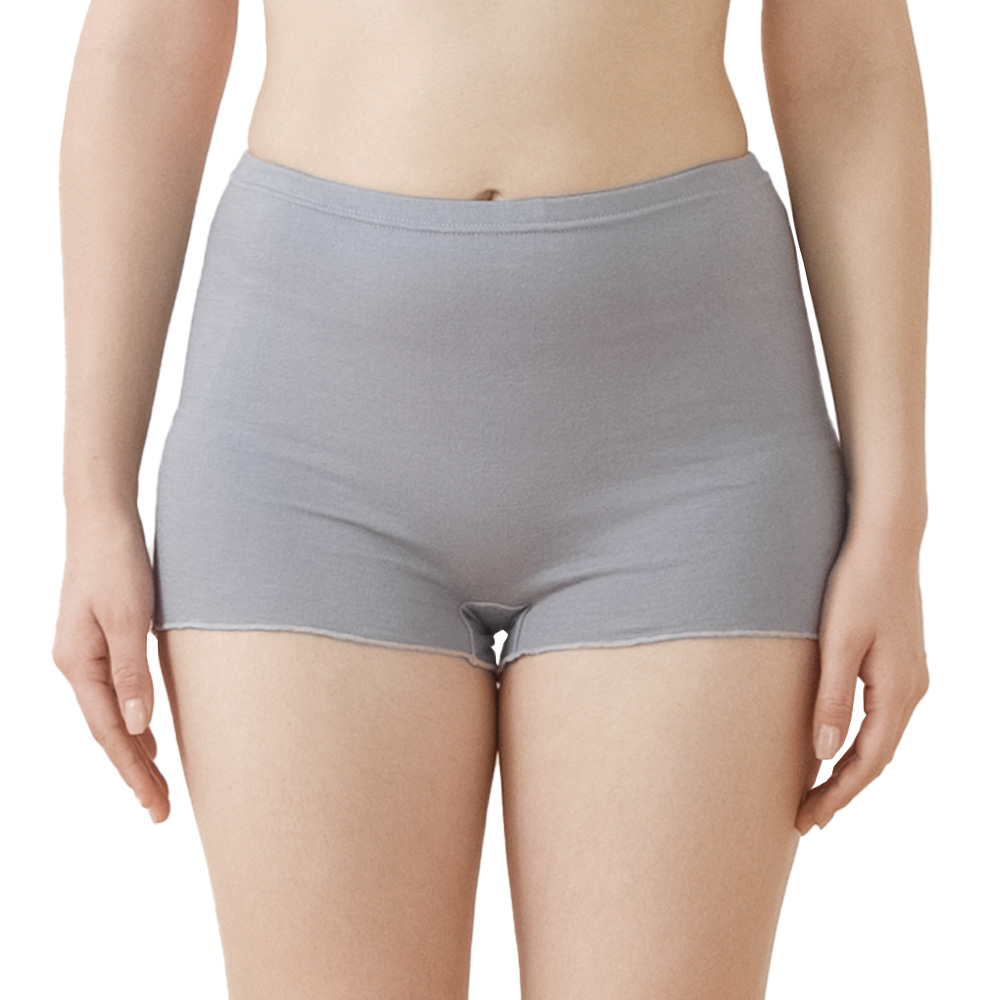白鷺ニット 綿ガーゼ ショーツ レディース 綿 ボクサー 1分丈 日本製