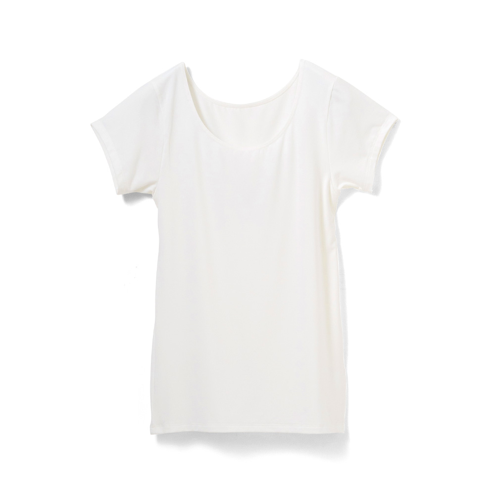 白鷺ニット 着る ヘルスケア インナー 半袖 ゲルマニウム 遠赤外線