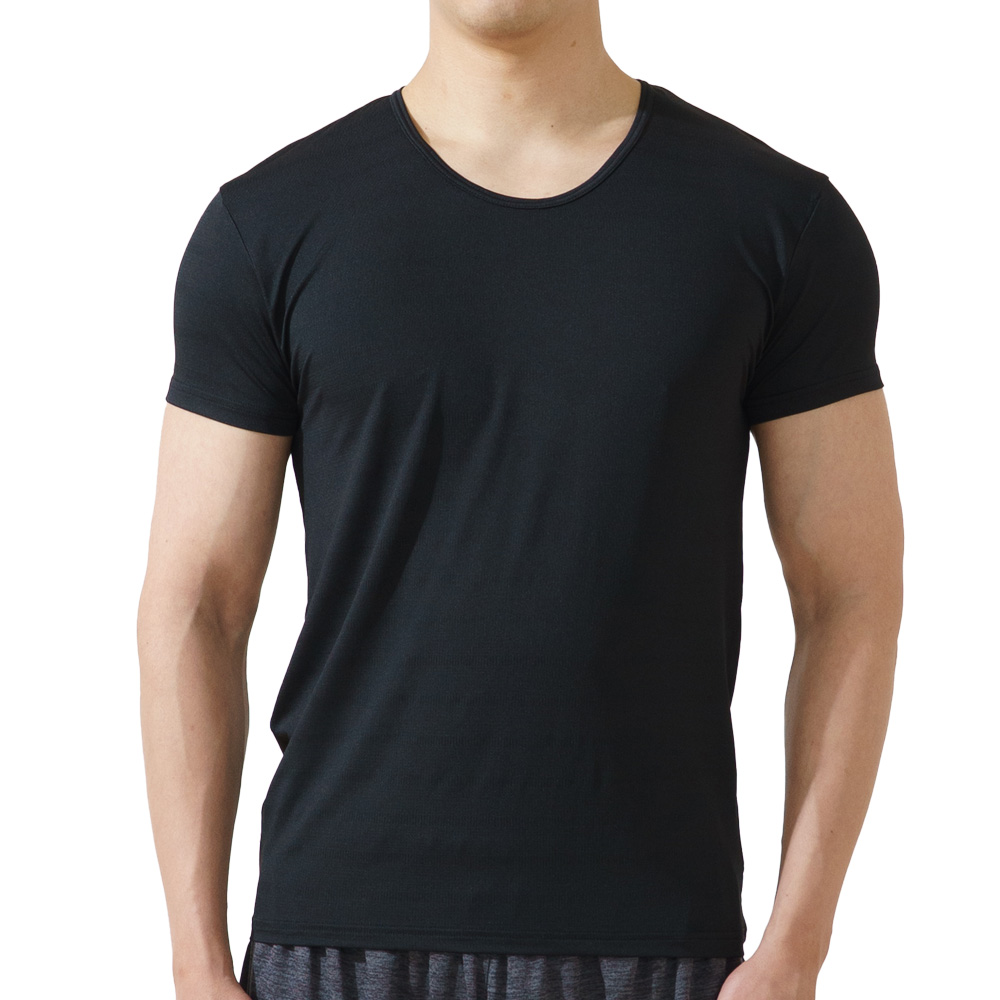 白鷺ニット 超爆速乾 半丸 インナー メンズ 春夏 トップス 吸汗速乾