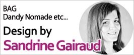Design by Sandrine GAIRAUD SKIMP バッグ フランスデザイナーズ