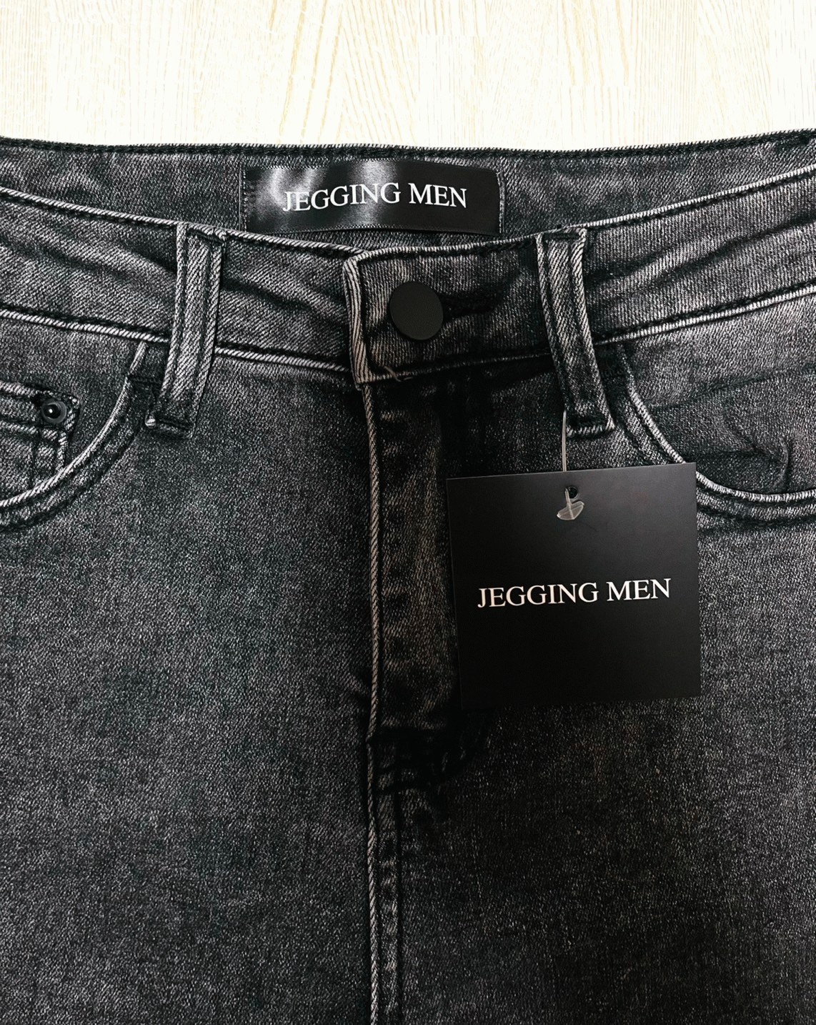 JEGGING MEN ジェギングメン スキニーパンツ スキニーデニム グレー