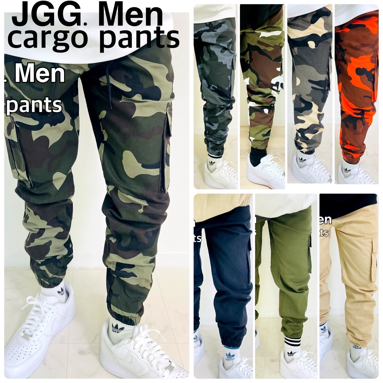JGG.Men ジェギングメン カーゴパンツ スキニー ジョガー : JGG.Men