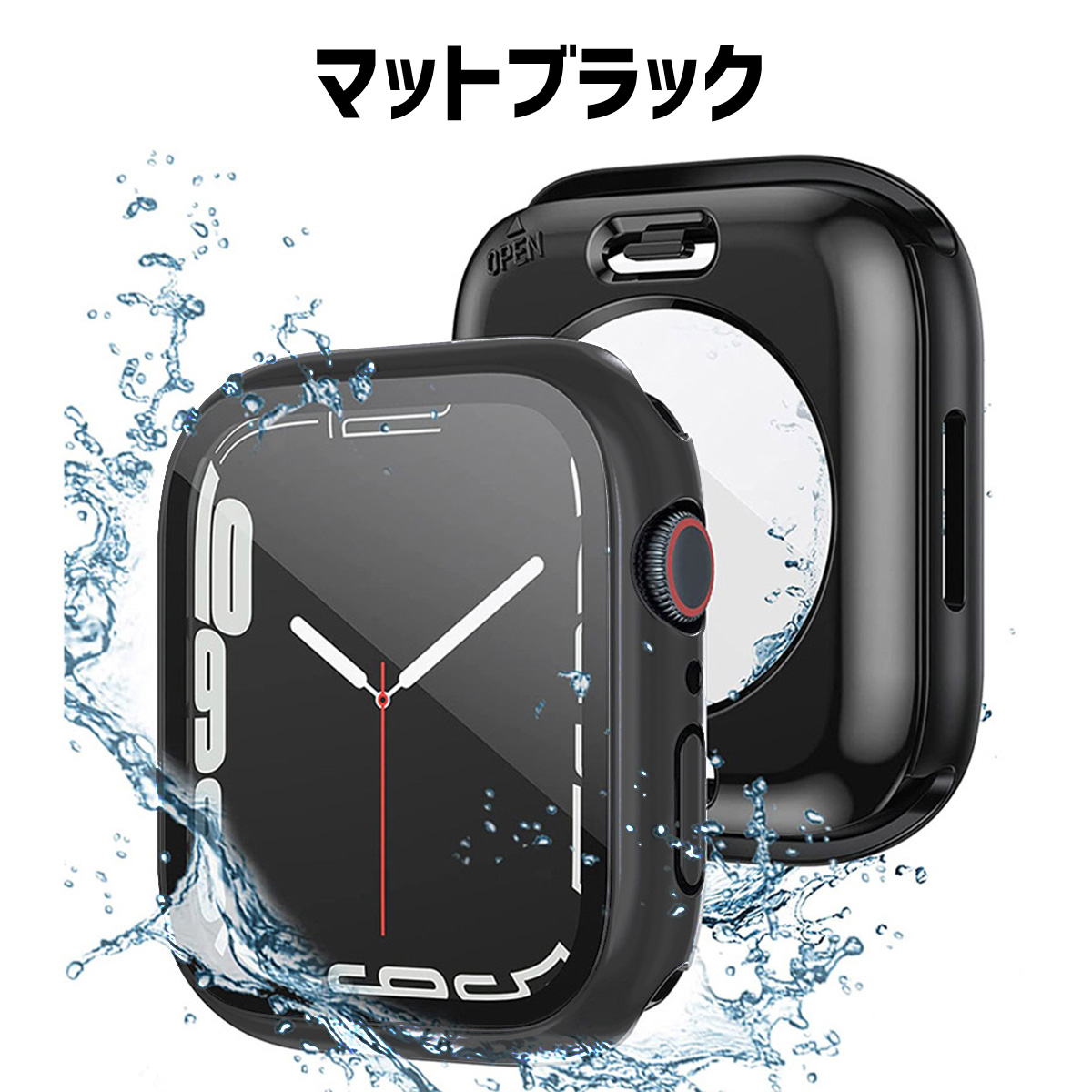 アップルウォッチ カバー apple watch 防水 ケース 全面 保護 applewatch 40mm 44mm 41mm 45mm｜skstore30｜02