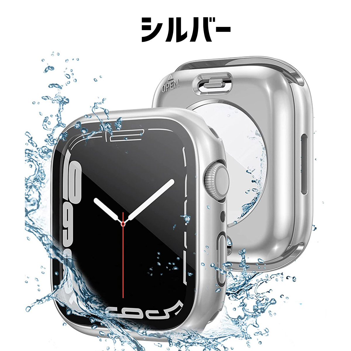 アップルウォッチ カバー apple watch 防水 ケース 全面 保護 applewatch 40mm 44mm 41mm 45mm｜skstore30｜04