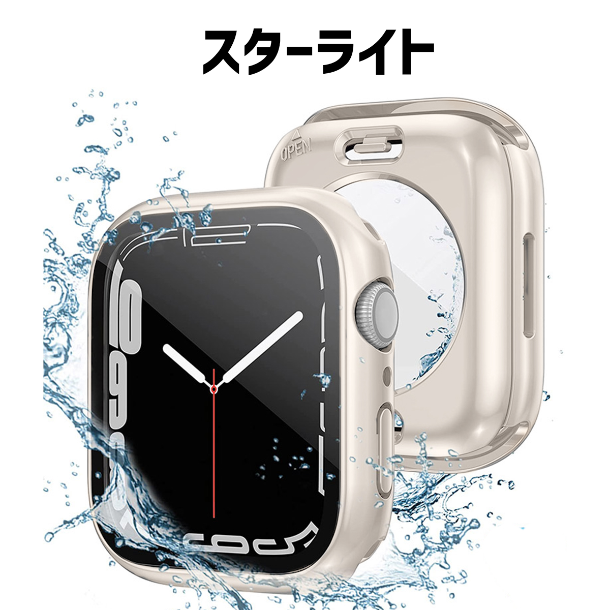 アップルウォッチ カバー apple watch 防水 ケース 全面 保護 applewatch 40mm 44mm 41mm 45mm｜skstore30｜05