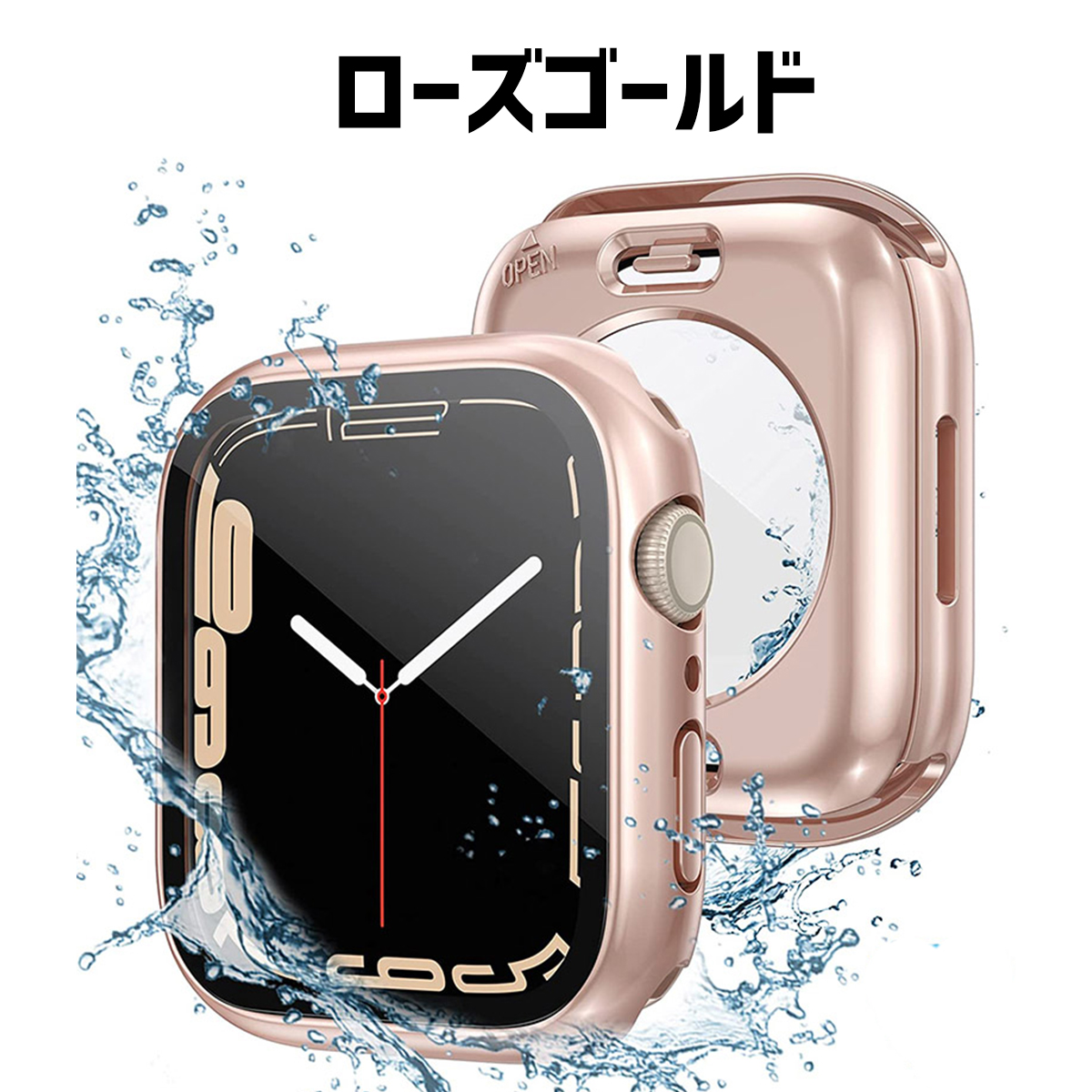 アップルウォッチ カバー apple watch 防水 ケース 全面 保護 applewatch 40mm 44mm 41mm 45mm｜skstore30｜06