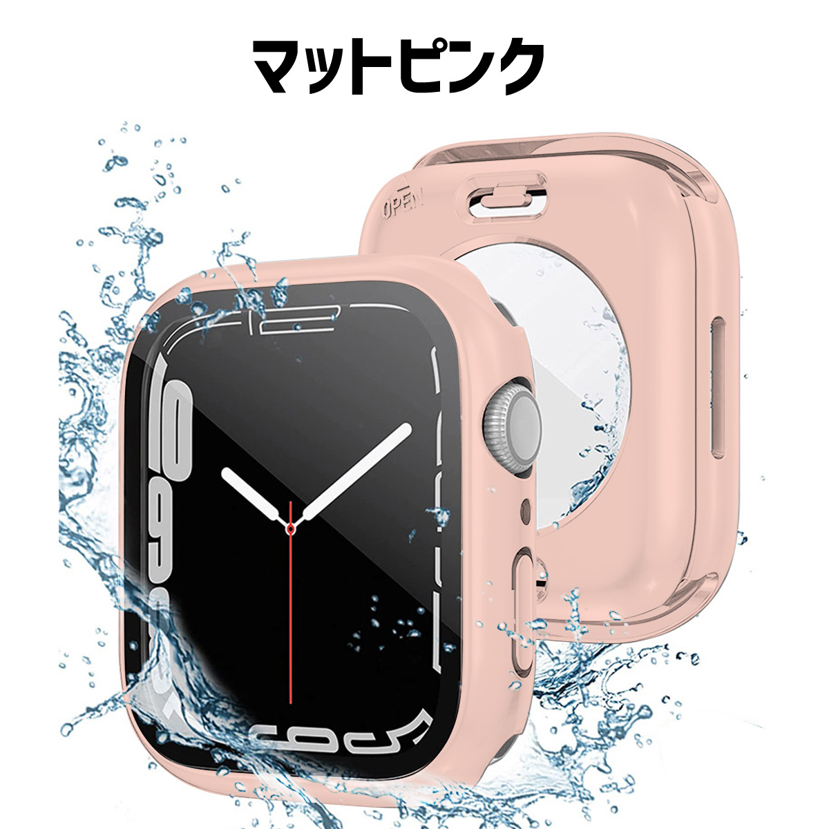 アップルウォッチ カバー apple watch 防水 ケース 全面 保護 applewatch 40mm 44mm 41mm 45mm｜skstore30｜10