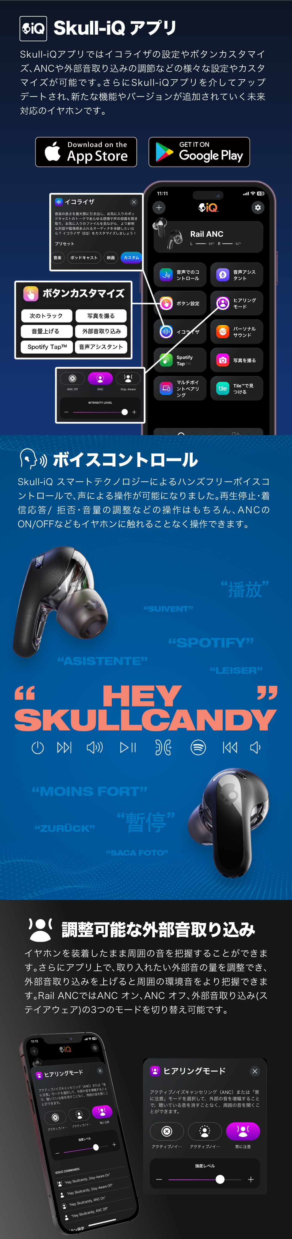 Skullcandy 【10%OFF!】Skullcandy公式 Rail ANC TRUE BLACK Skullcandy 【10%OFF!】Skullcandy公式 Rail ANC TRUE BLACK