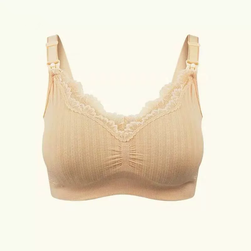 授乳ブラ 授乳ブラジャー 下着 ブラ マタニティ インナー マタニティブラ 延長ホック ナイトブラ 妊婦 授乳用 産前産後 レース おしゃれ かわいい ノンワイヤー |  | 06
