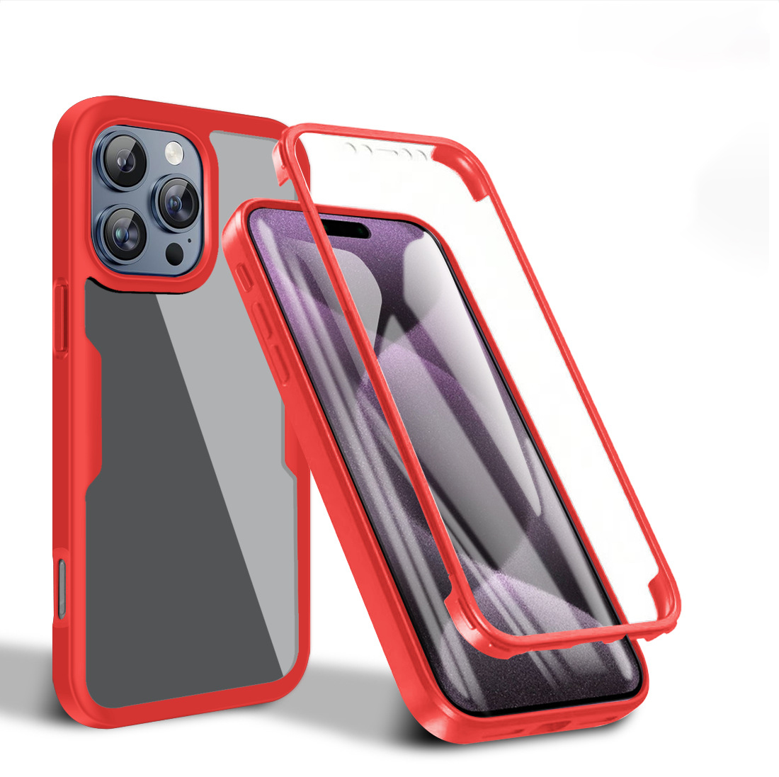 iPhone 14 用 ケース iPhone13 ケース 一体型 全面保護 iPhone14 ケース 全面保護 前後ガラス フィルム不要 カバー一