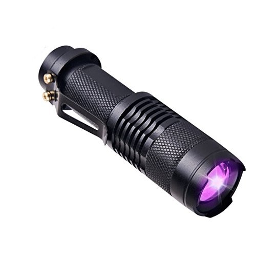 ブラックライト LED UV 電池式 紫外線 395nm 懐中電灯 小型