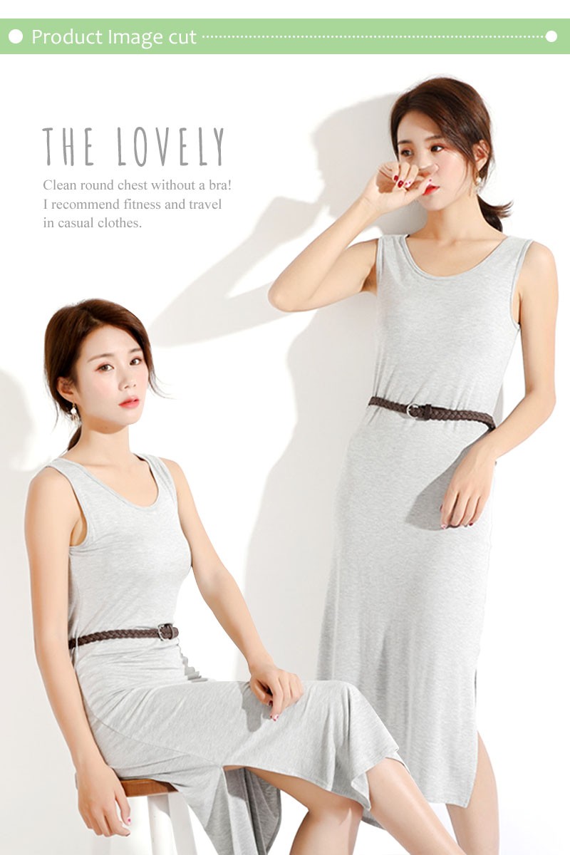 カップ付き ブラトップ 胸パッド キャミソールワンピース マキシ丈ワンピ ワンピース シームレス ゆったり 無地ルーズ ストライプ マキシ 激安の