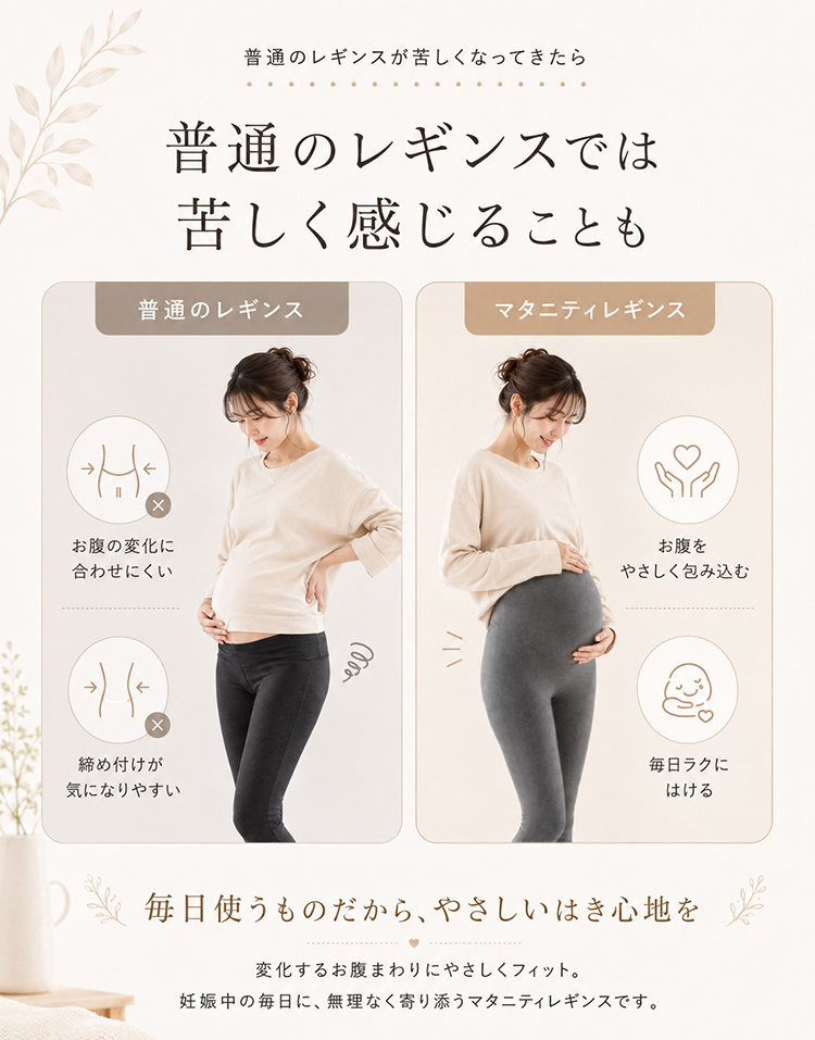 マタニティ レギンス レギンスパンツ 春 秋 ...の詳細画像3