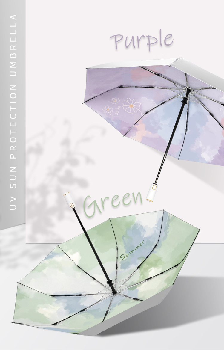 日傘 折りたたみ 完全遮光 晴雨兼用 軽量 ワンタッチ開閉 かわいい