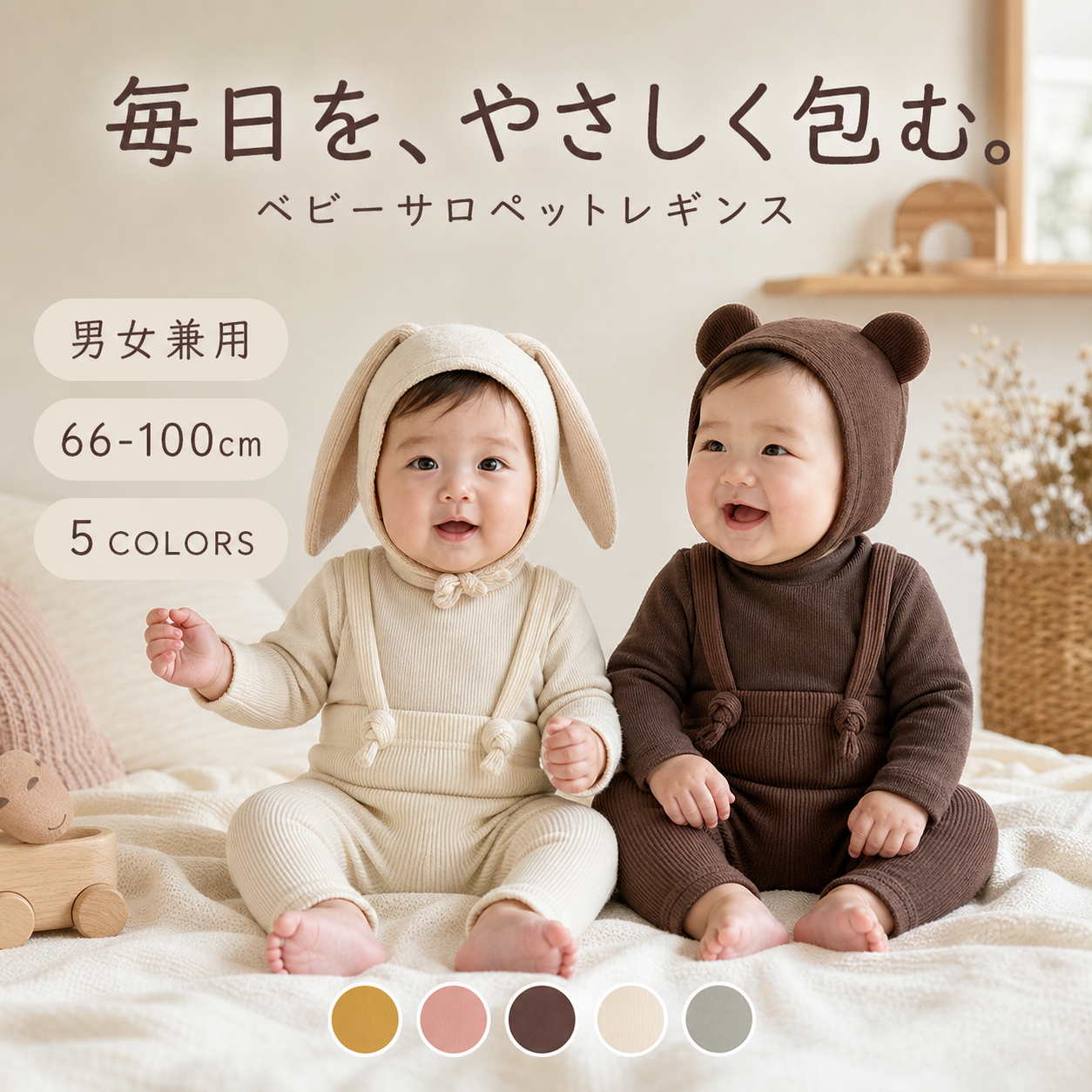 ベビー サロペット レギンス オーバーオール サスペンダー ロンパース