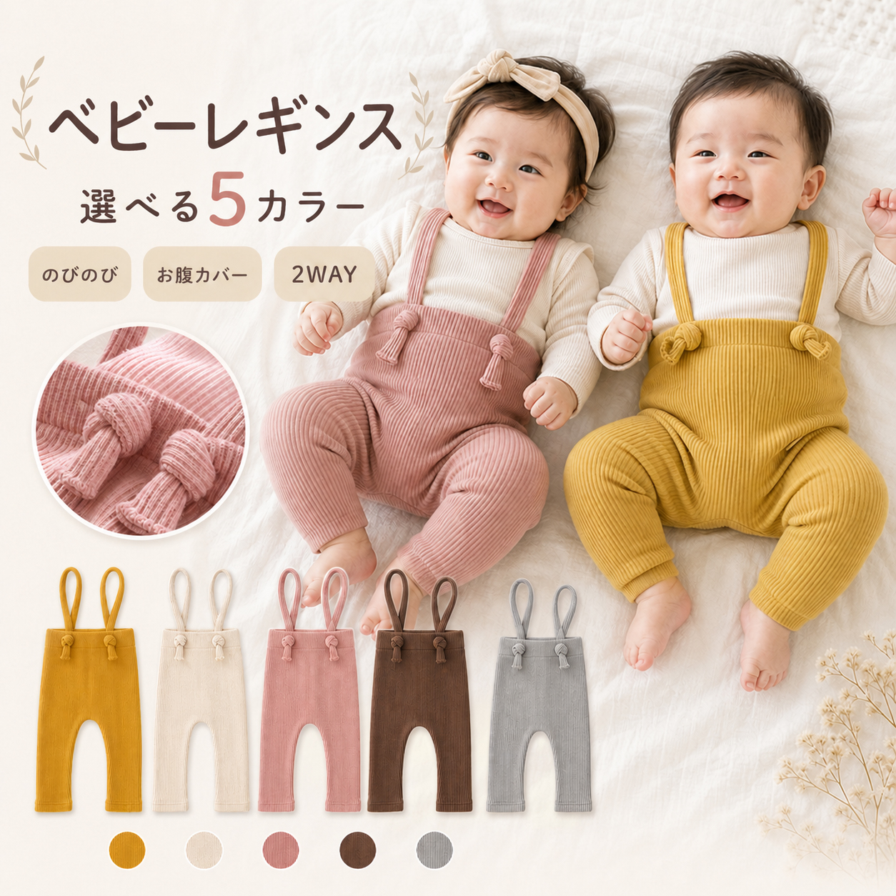 ベビー サロペット レギンス オーバーオール サスペンダー ロンパース