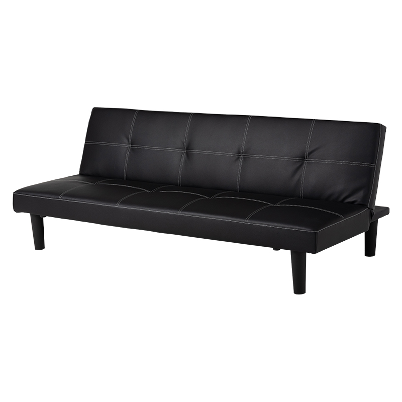 ソファベッド 折りたたみ 3人掛け 脚付き 高級 レザー カウチ