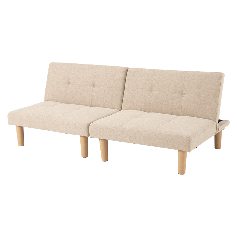 ソファベッド 折りたたみ 一人用 脚付き レザー カウチ リクライニング