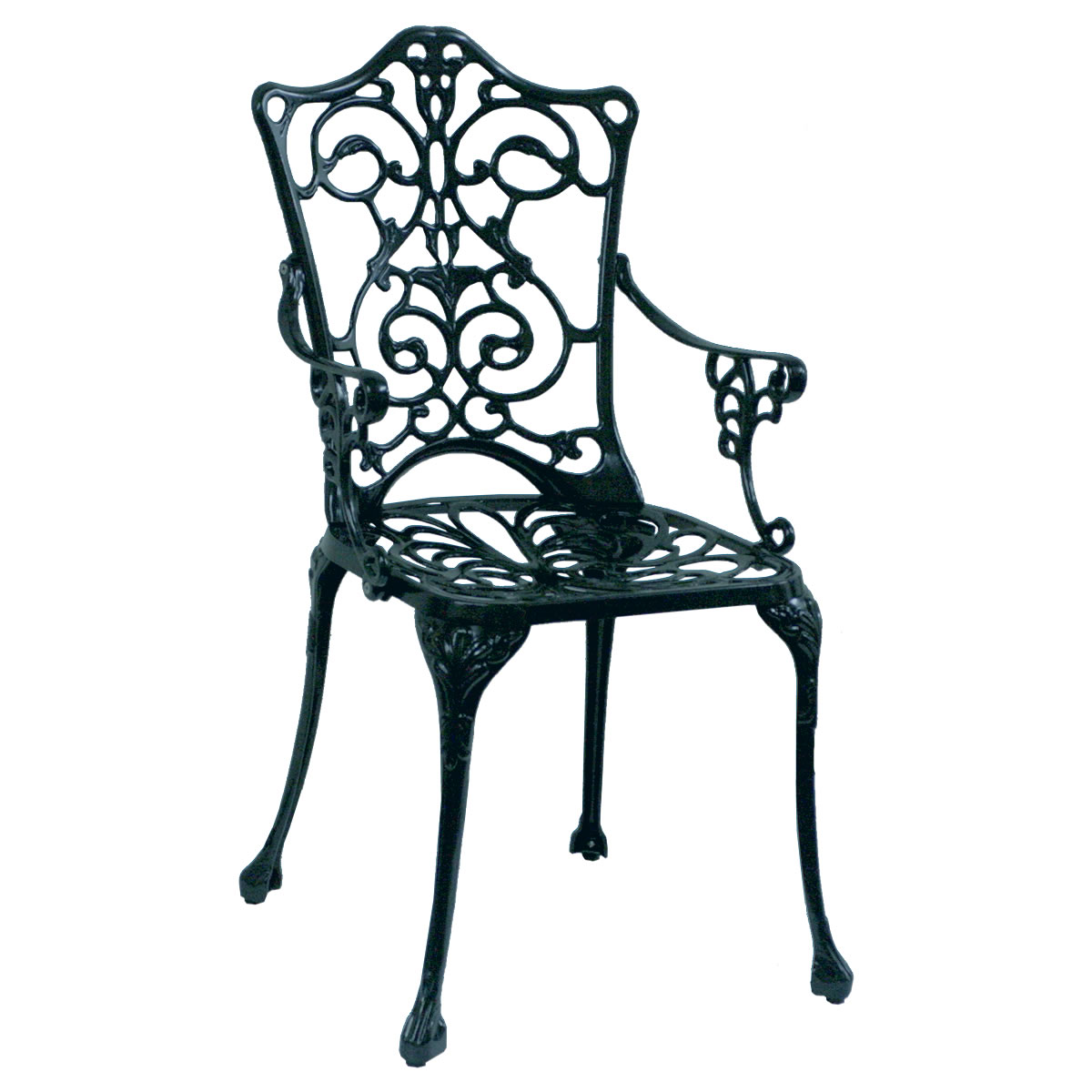 ガーデンチェア アルミ製 椅子 いす アームチェア 肘付き 鋳物 単品 軽量 庭 ベランダ 室外用チェア アウトドアチェア おしゃれ 北欧｜sky0815｜02