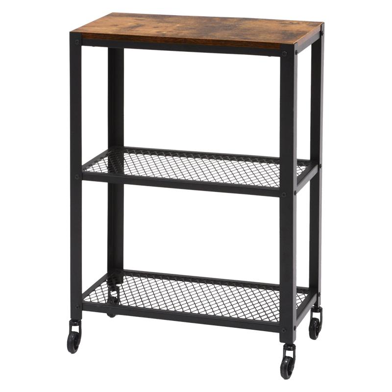 ラック 棚 キャスター 奥行30 スチール 木製 収納 ワゴン 移動 スリム