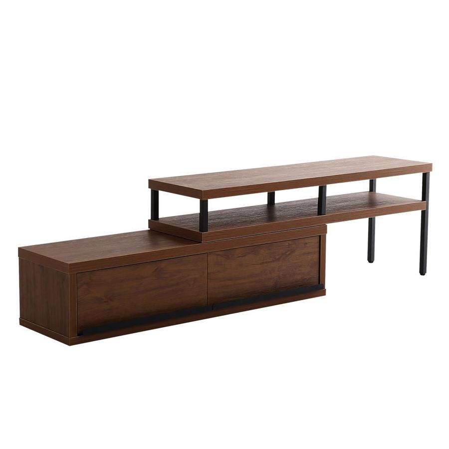 ウォールナット テレビ台 AVボード ローボード ナチュラル モダン シンプル テレビ台 ローボード 伸縮 完成品 収納 おしゃれ コーナー 32型