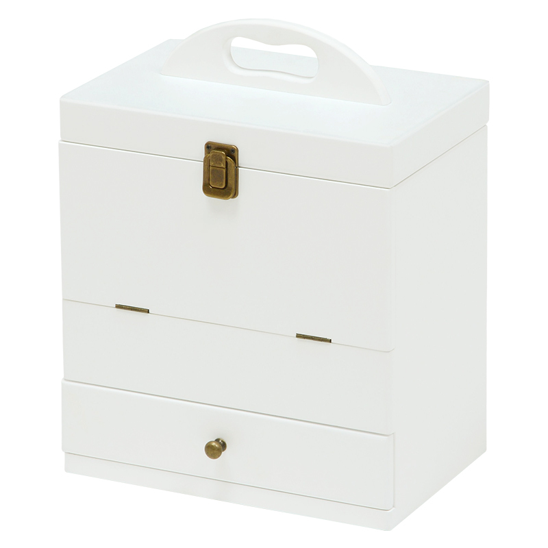 メイクボックス 大容量 鏡付き ミラー付き コスメボックス 化粧品