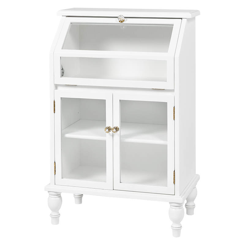 ガラスキャビネット アンティーク調 おしゃれ キャビネット チェスト