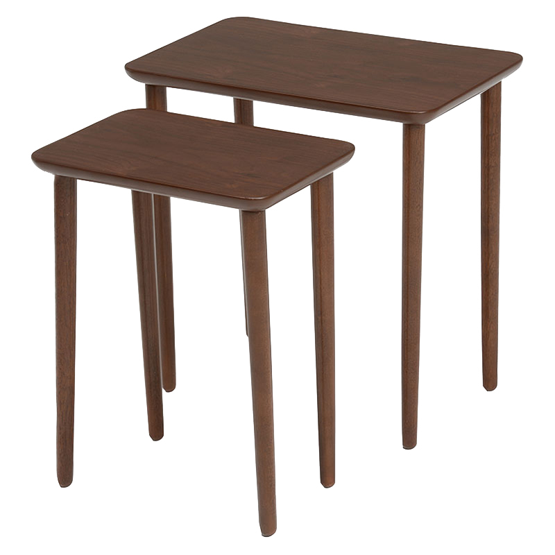 サイドテーブル おしゃれ 北欧 白 一人暮らし 木製 ネストテーブル 2個セット ベッドサイドテーブル ソファーサイドテーブル｜sky0815shop｜03