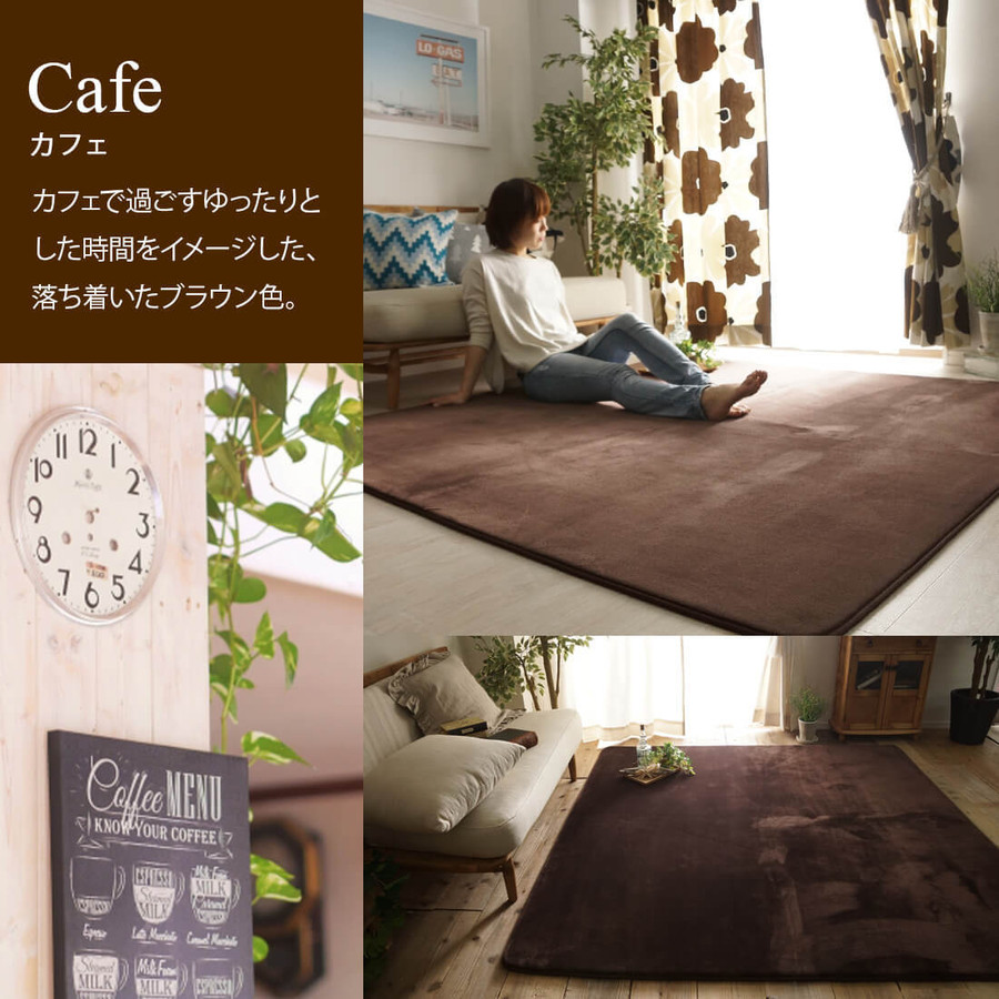ラグ ラグマット おしゃれ 夏 北欧 フランネル 低反発 撥水 190×190 洗える 6畳 8畳 夏 絨毯 滑り止め 年中 防音 正方形_9