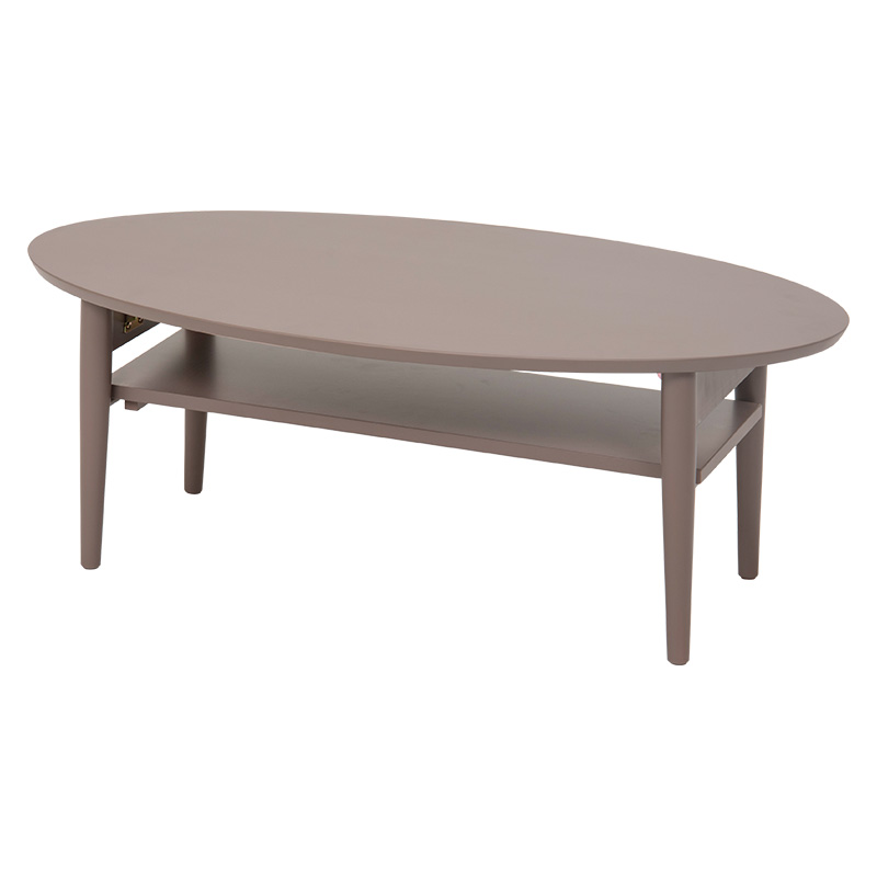 テーブル ローテーブル 折りたたみ 丸 楕円 幅90 おしゃれ 白