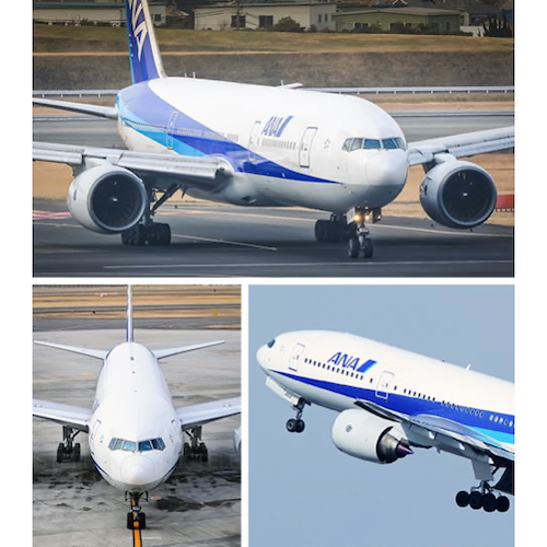 PLANETAGS AIRCRAFT SKIN B767 JA8568 White ANA プレイン 