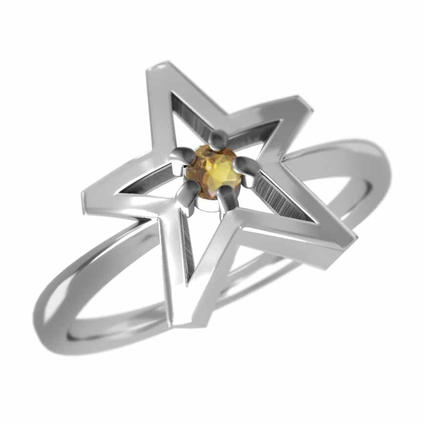 指輪 プラチナ900 Star スター 1粒 石 タンザナイト 12月誕生石 メンズ